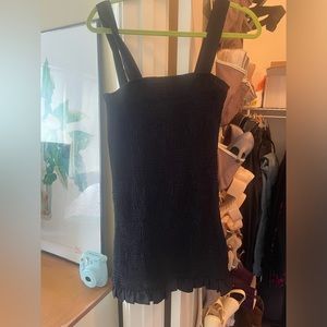 Black mini dress